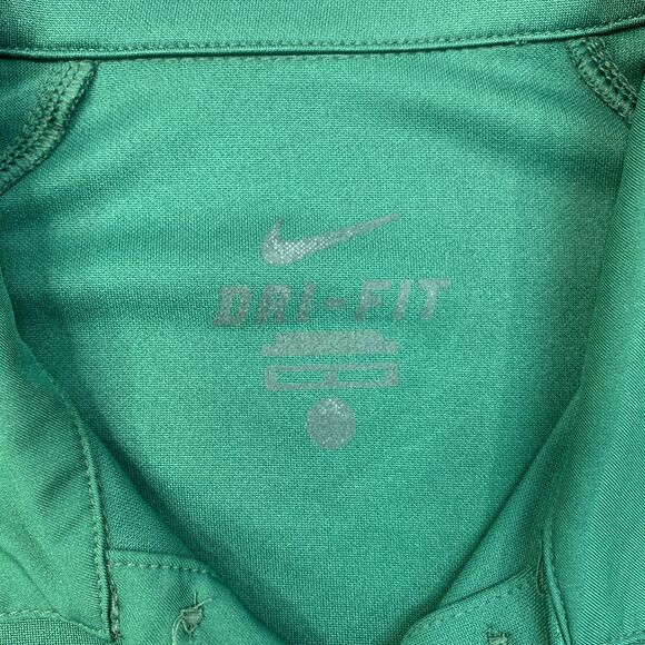 Nike Oregon Ducks Polo Shirt Mens M Medium Green Yellow Performance Short Sleeve - Picture 4 of 10